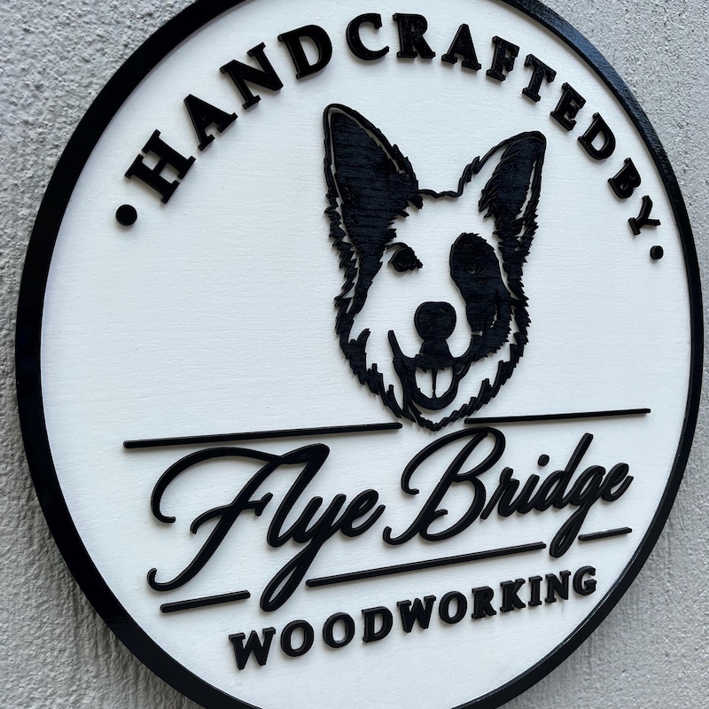 Workshop & Maker 3D Wood Logo Sign